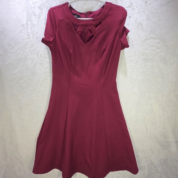 AGB Dresses & Skirts - AGB Women's Mini Dress in Rich Burgundy Size 6